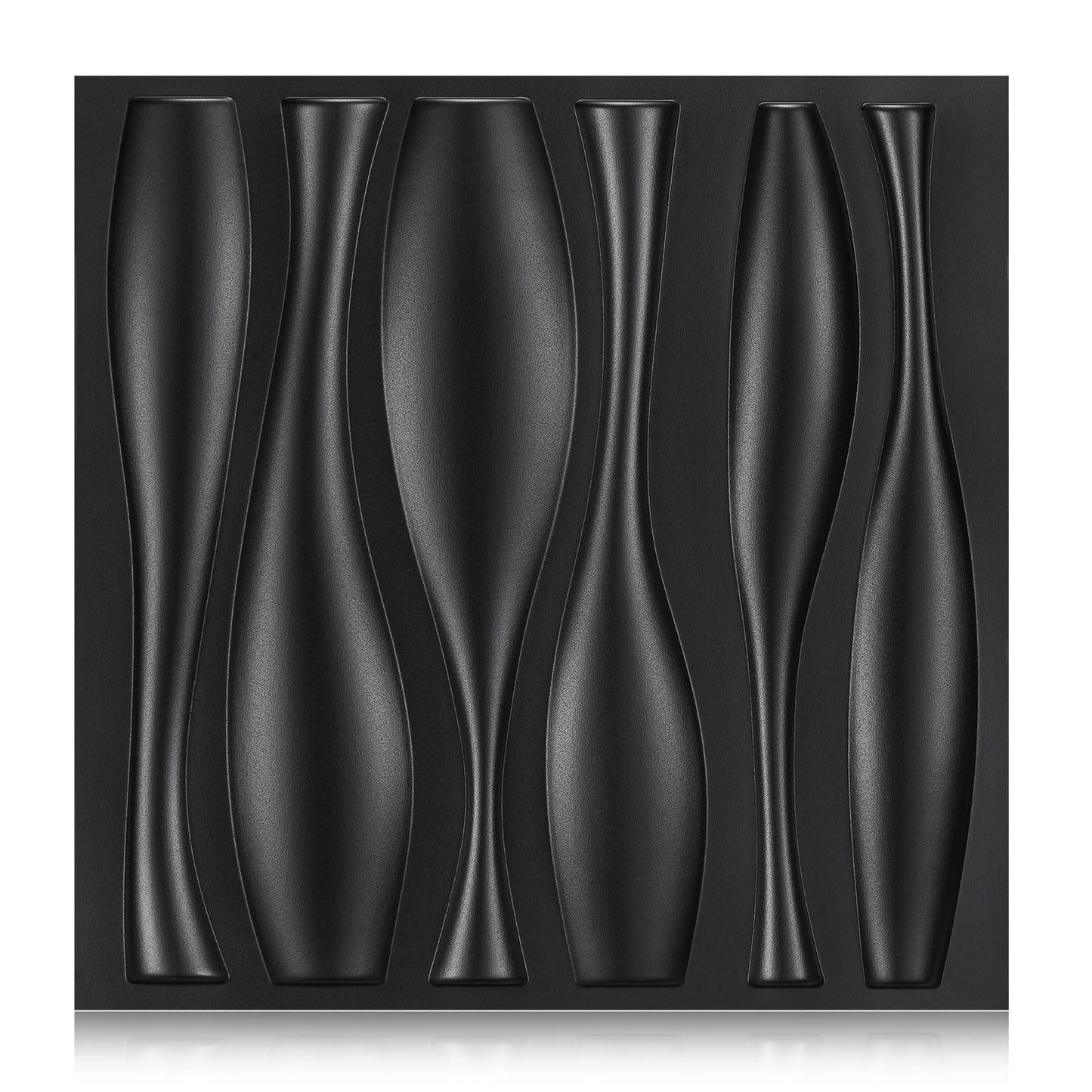 3D Wall Panels for Interior Wall Decor, Modern Diamond Textured Accent Wall Paneling for Gaming Living Room TV Wall Background Peaceful Pleasures Health and Wellness water bottle black 20pcs