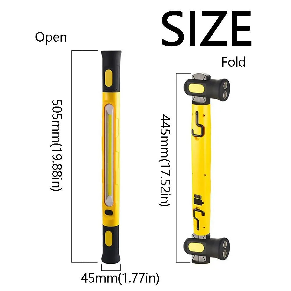 360° Magnetic LED Work Light – 20W COB, 5200mAh Battery