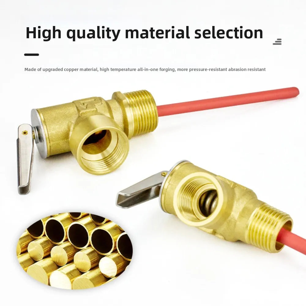 Brass Adjustable Pressure Relief Safety Valve | Closed Water Systems