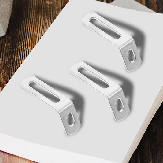 10pcs L-Shape Corner Bracket Metal Corner Brace Shelf Support Bracket Cabinet Support Fix Connector Furniture Hardware Accessory Peaceful Pleasures Health and Wellness Default Title