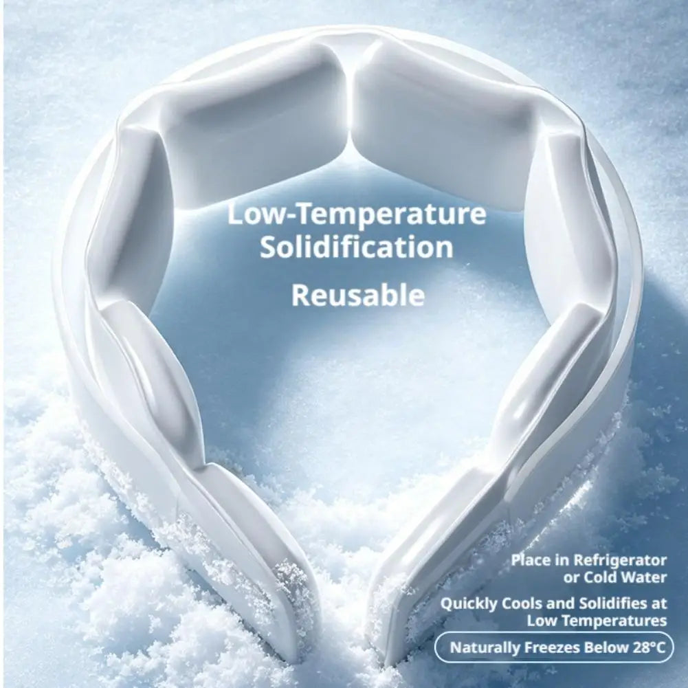 Portable Outdoor Sports Pcm Refresh Ice Collar Continuous Cooling Artifact Hanging Neck Wrap New Summer Hanging Neck Cold Collar Peaceful Pleasures Health and Wellness