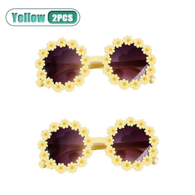 Kids Daisy Flower Sunglasses UV400 Protection | Ages 2–12
