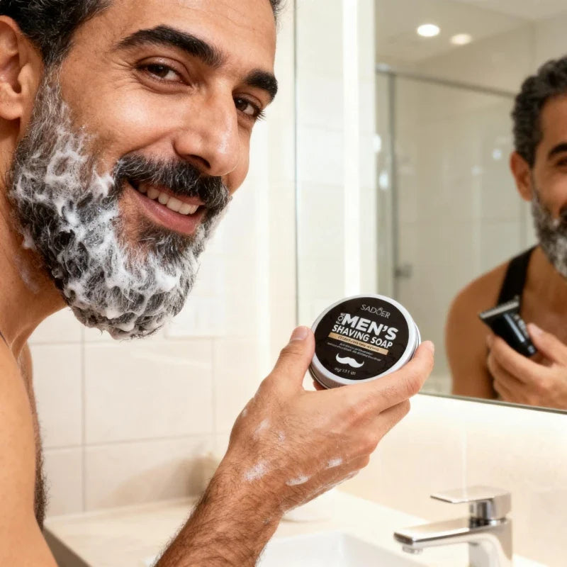 Men's Shaving Soap – Mint, Olive Oil & Vitamin E | 60g