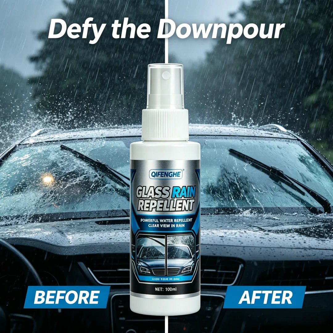 Glass Rain Repellent Spray for Car Windshield & Mirrors