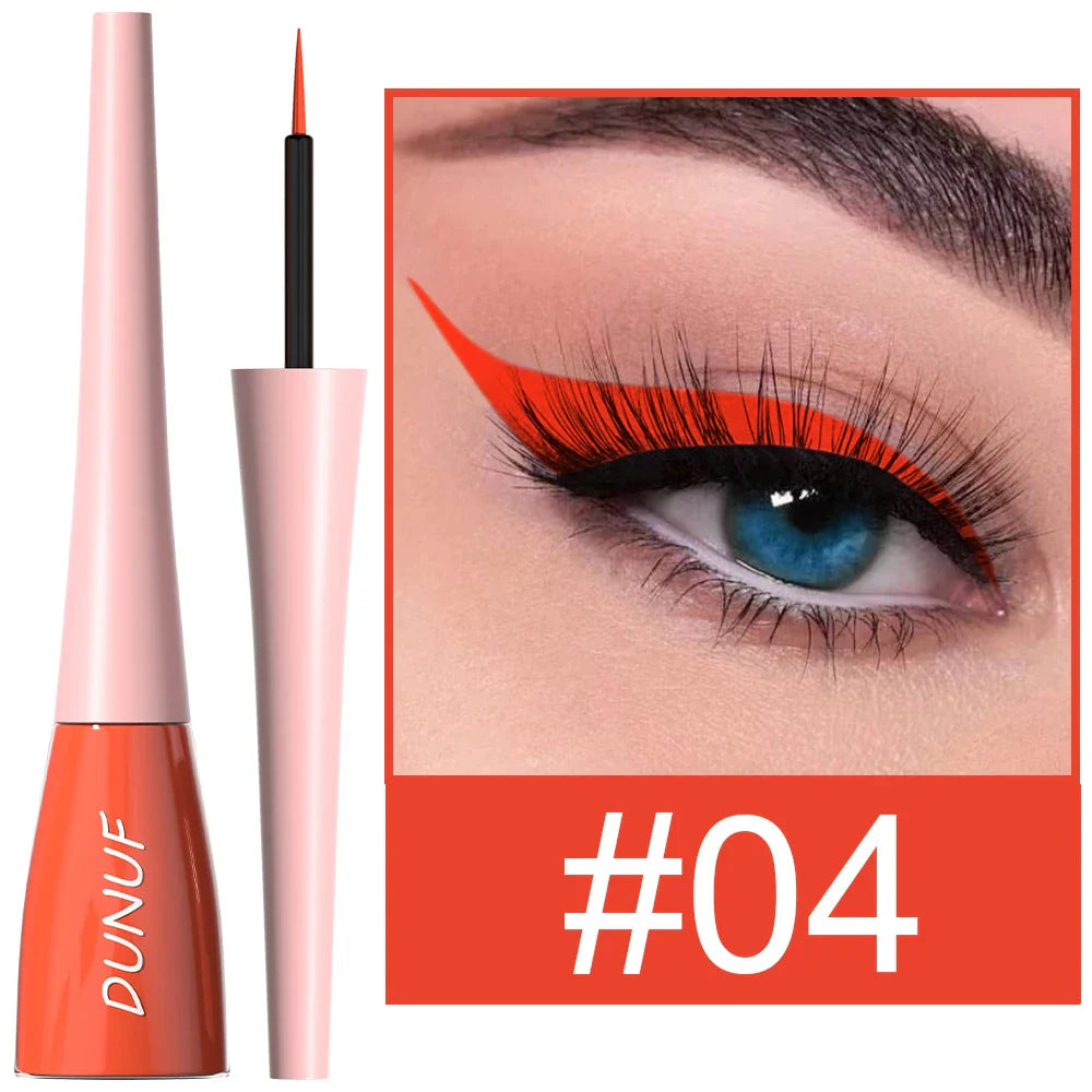 DUNUF Waterproof Liquid Eyeliner – Smudge-Proof, 8+ Colors