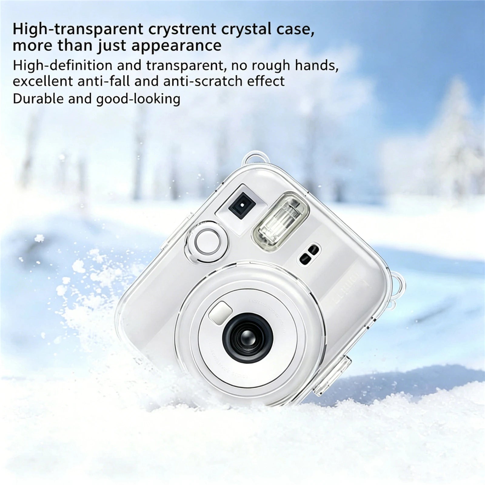 Crystal Clear Hard Case For Instax Mini 13 High Transparency PC Cover 360 Protection Raised Lens Guard Shockproof Anti-Scratch Peaceful Pleasures Health and Wellness