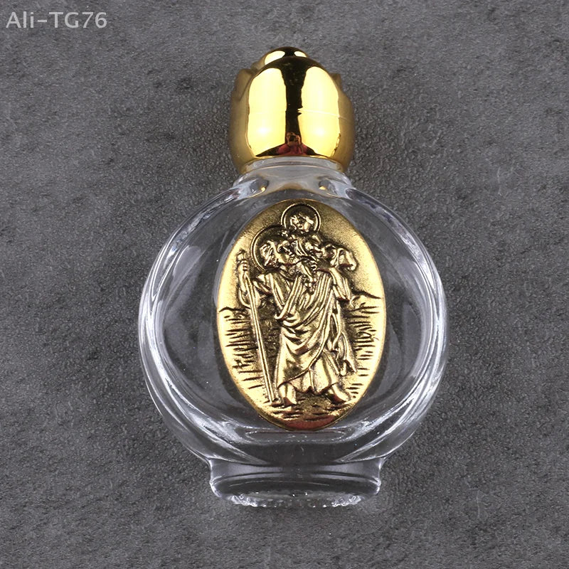 Holy Water Glass Bottle | Christian Baptism Religious Gift