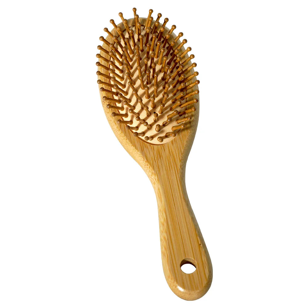 Bamboo Air Cushion Paddle Comb – Smooth & Tangle-Free Hair