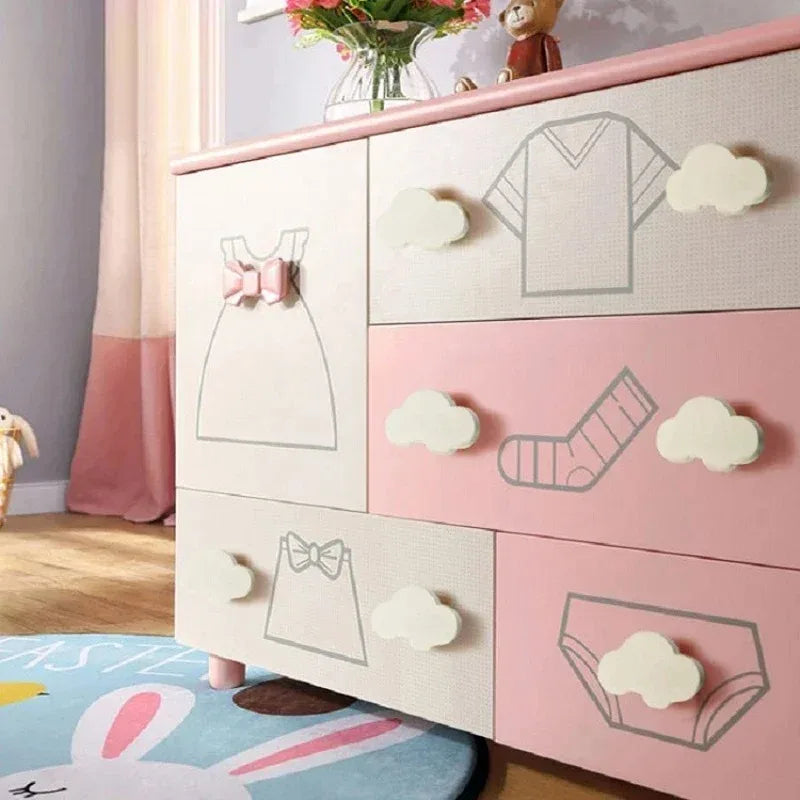 Cartoon Cloud Cabinet Knobs & Drawer Pulls for Kids' Rooms