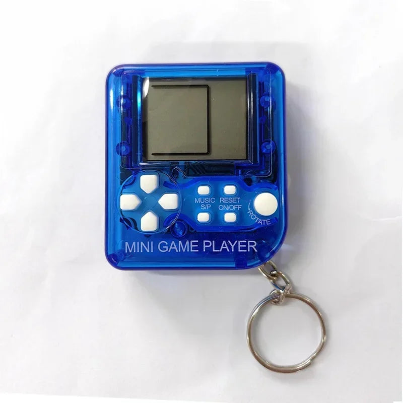 Retro Mini Handheld Game Players Classic Electronic Games Hand Held Console Game Child Puzzle Gaming Console Toys Gift Peaceful Pleasures Health and Wellness Blue