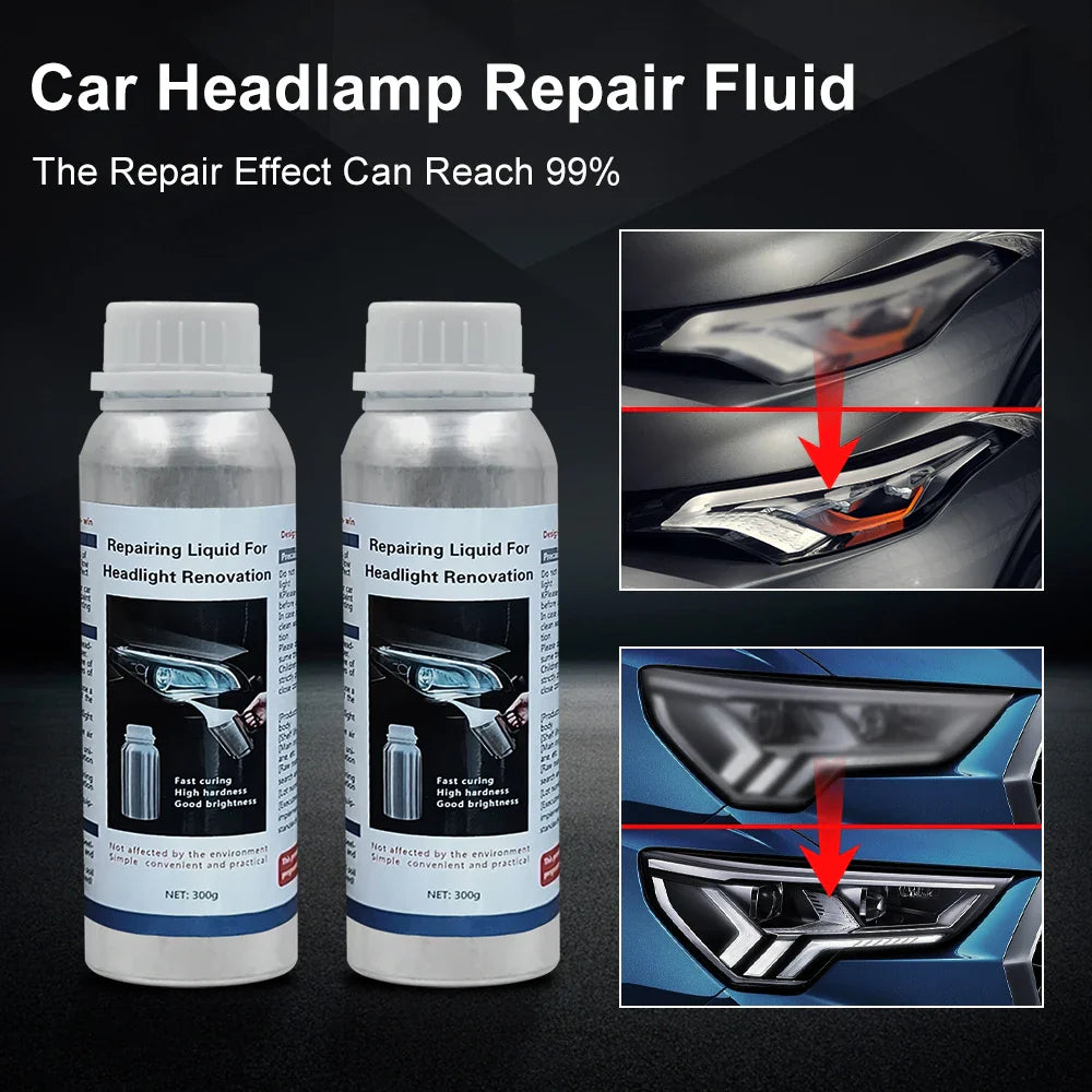Car Headlight Restoration Kit – 300g Chemical Polish Set