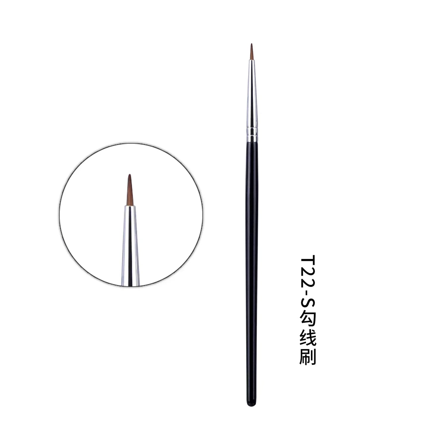 Fine Liner Brushes High Quality Small Angled Eyebrow Brush Professional Thin Eyeliner Make Up Brush Brow Eye Contour Makeup Tool Peaceful Pleasures Health and Wellness T22S