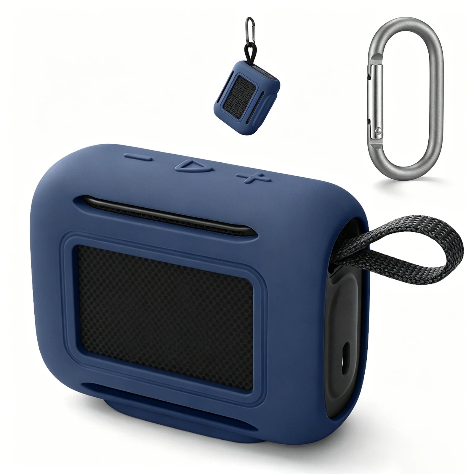 Protective Cover Compatible for Go 5 Portable BT Speaker Soft Skin Sleeve Protective Skin Case Shockproof with Carabiner Peaceful Pleasures Health and Wellness