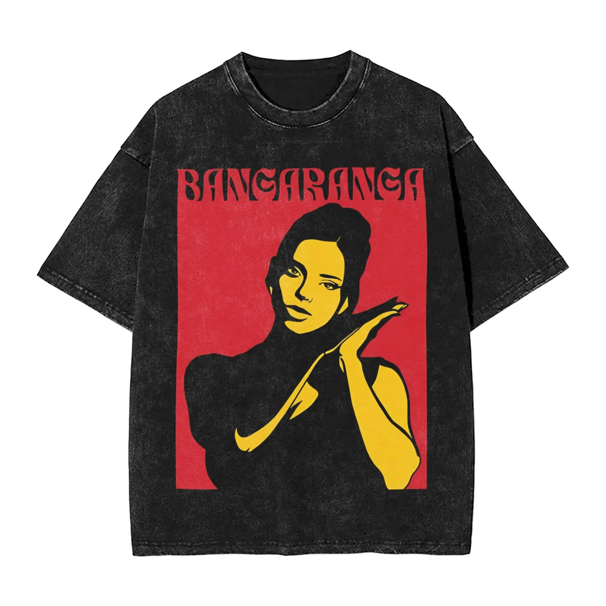 Bangaranga Men's T Shirts Washed Bulgaria DARA Eurovisions 2026 Funny Tees Short Sleeve Round Neck T-Shirt Cotton Printing Tops Peaceful Pleasures Health and Wellness