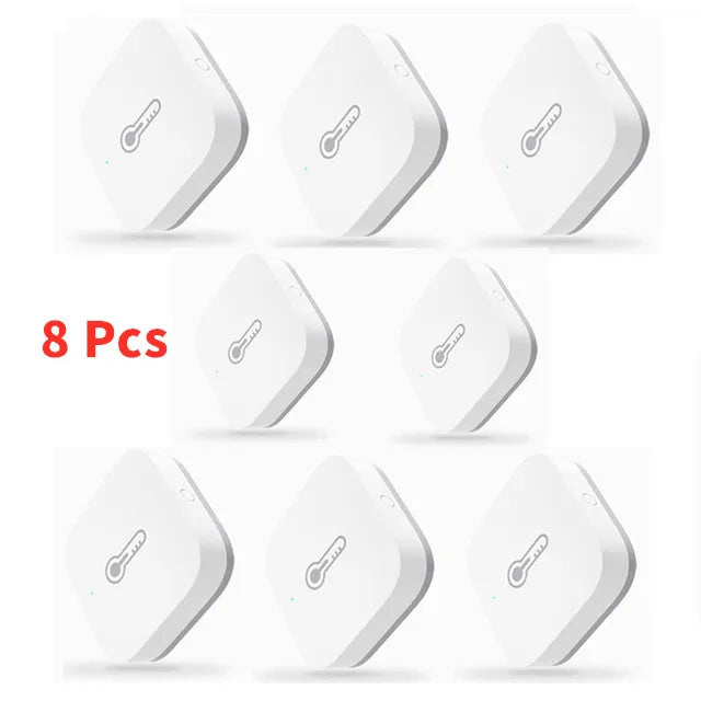 Aqara Temperature Humidity Sensor Smart Air Pressure Sensor Smart Control Zigbee Wireless Smart Home For Xiaomi Mijia Homekit Peaceful Pleasures Health and Wellness Aqara Sensor 8 Pcs China Mainland