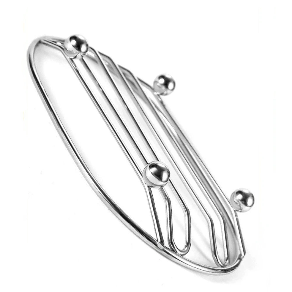 New Self Draining Stainless Steel Soap Rack Multifunctional Minimalist Style Draining Soap Dish Bathroom Storage Rack Home Decor Peaceful Pleasures Health and Wellness
