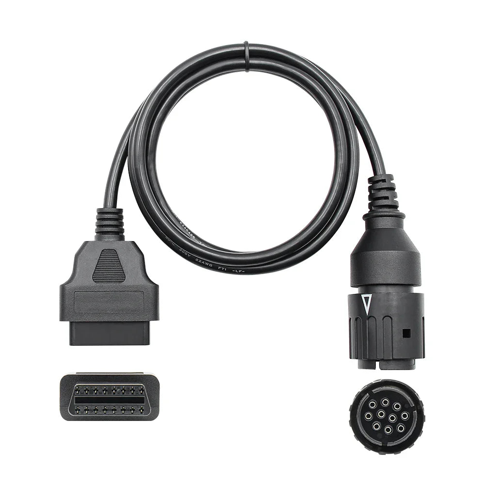 BMW Motorcycle 10-Pin to 16-Pin OBD2 ICOM-D Diagnostic Cable