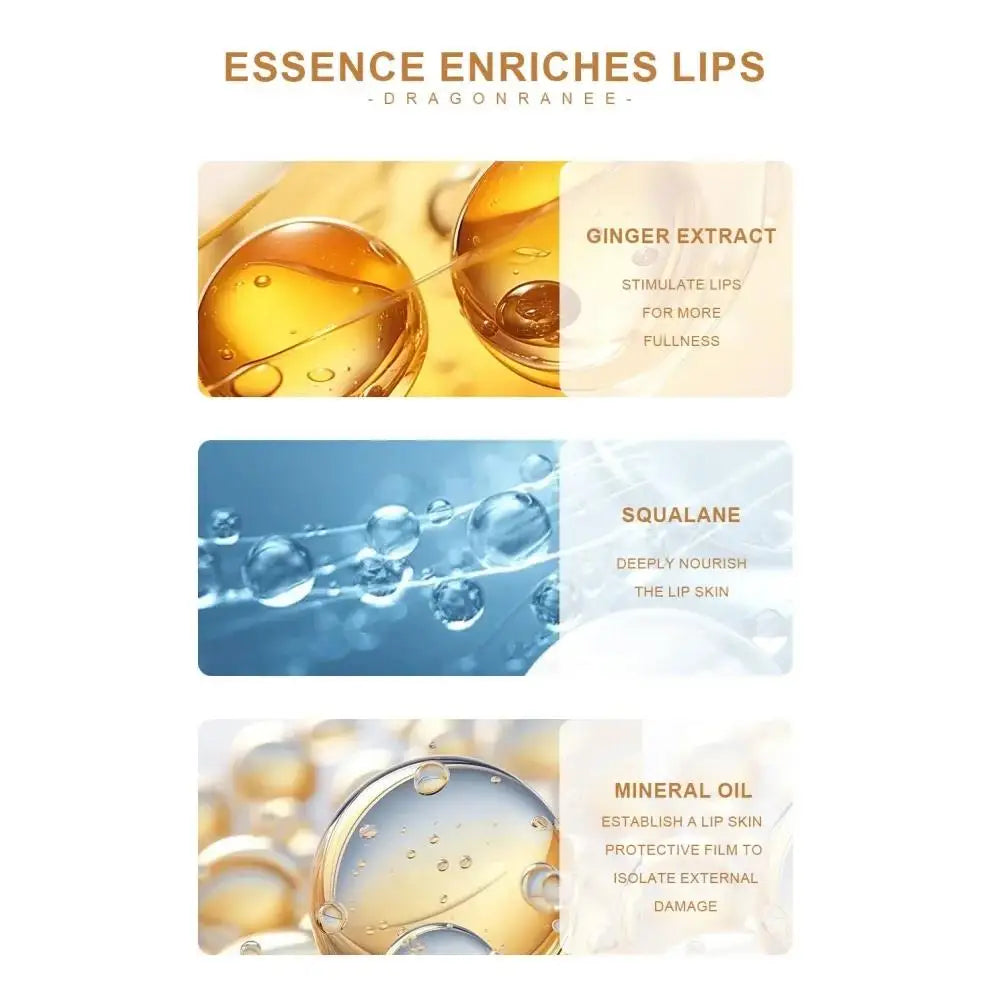 Dragon Ranee Ginger Lip Plumper Oil – Hydrating Roll-On Gloss