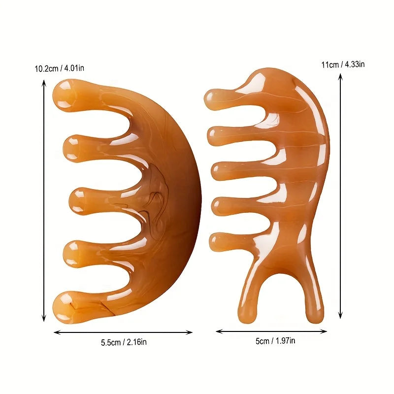 Resin Scalp Massage Comb – Stimulating Hair & Head Brush