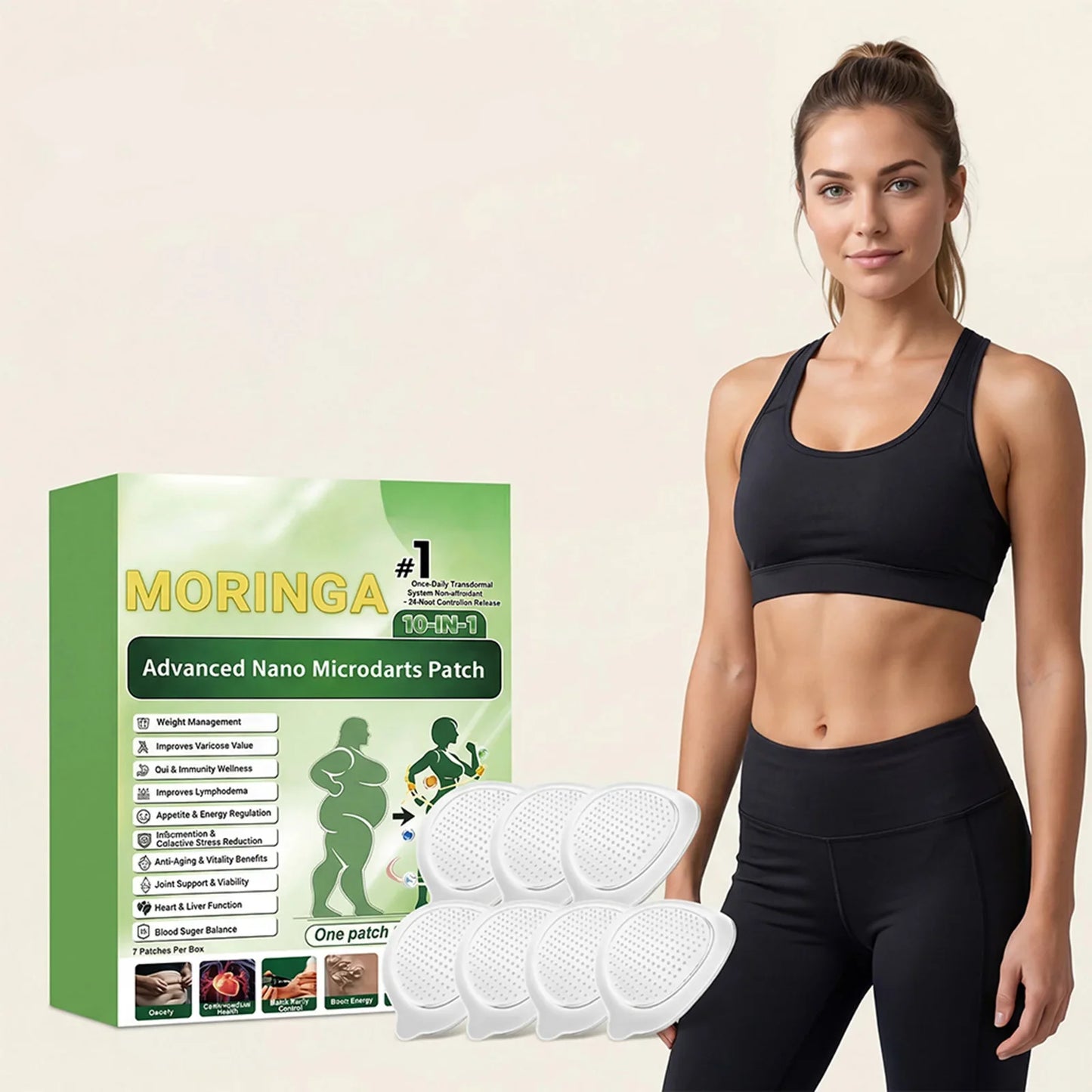 10-in-1 Moringa Microneedle Body Skin Care Patch
