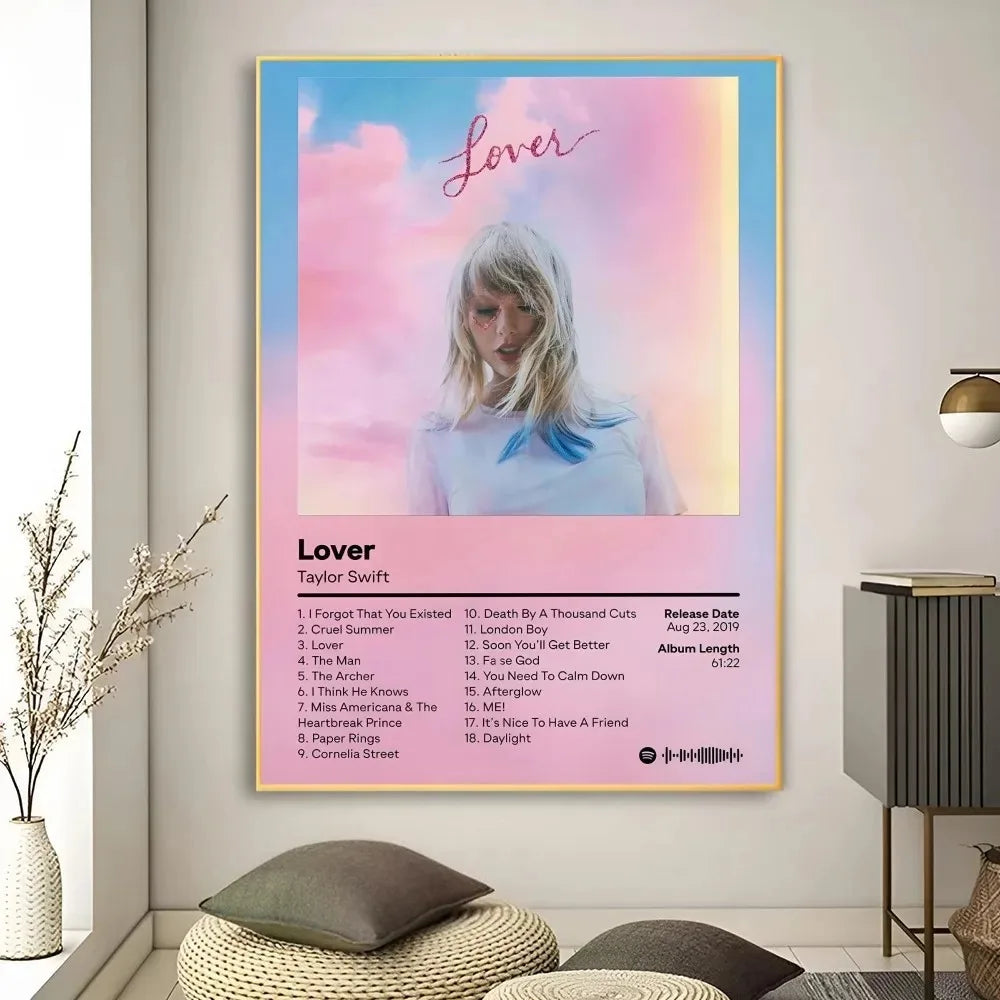 Taylor Swift Album Canvas Wall Art Poster | Evermore Speak Now