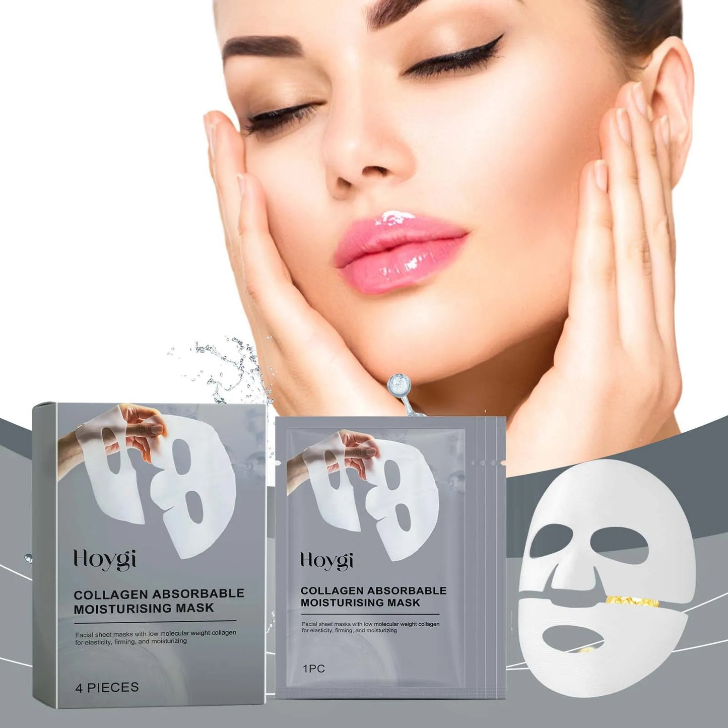 Hoygi Collagen Sheet Mask – Hydrating, Pore-Minimizing & Anti-Aging