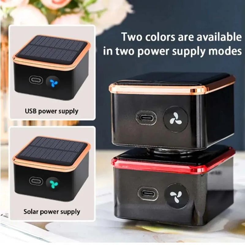 Solar Car Air Purifier Usb Oxygen Cleaner Ozone Generator Air Purifier HEPA Filter Smoke Remover Smart Gadgets Car Supplies Peaceful Pleasures Health and Wellness