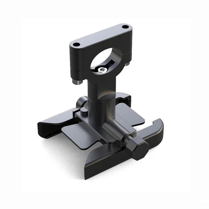 Aluminum Alloy Bike Phone Mount 360° Rotation Anti Shake Handlebar Phone Holder for Motorcycle Electric Bike and Bicycle Peaceful Pleasures Health and Wellness Handlebar Black