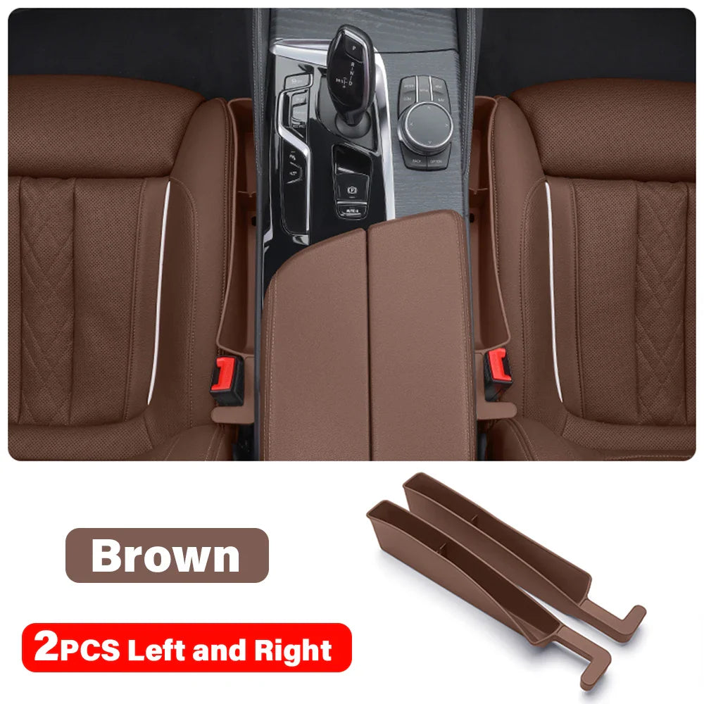 Car Seat Gap Filler & Storage Box – 2PCS Universal TPE