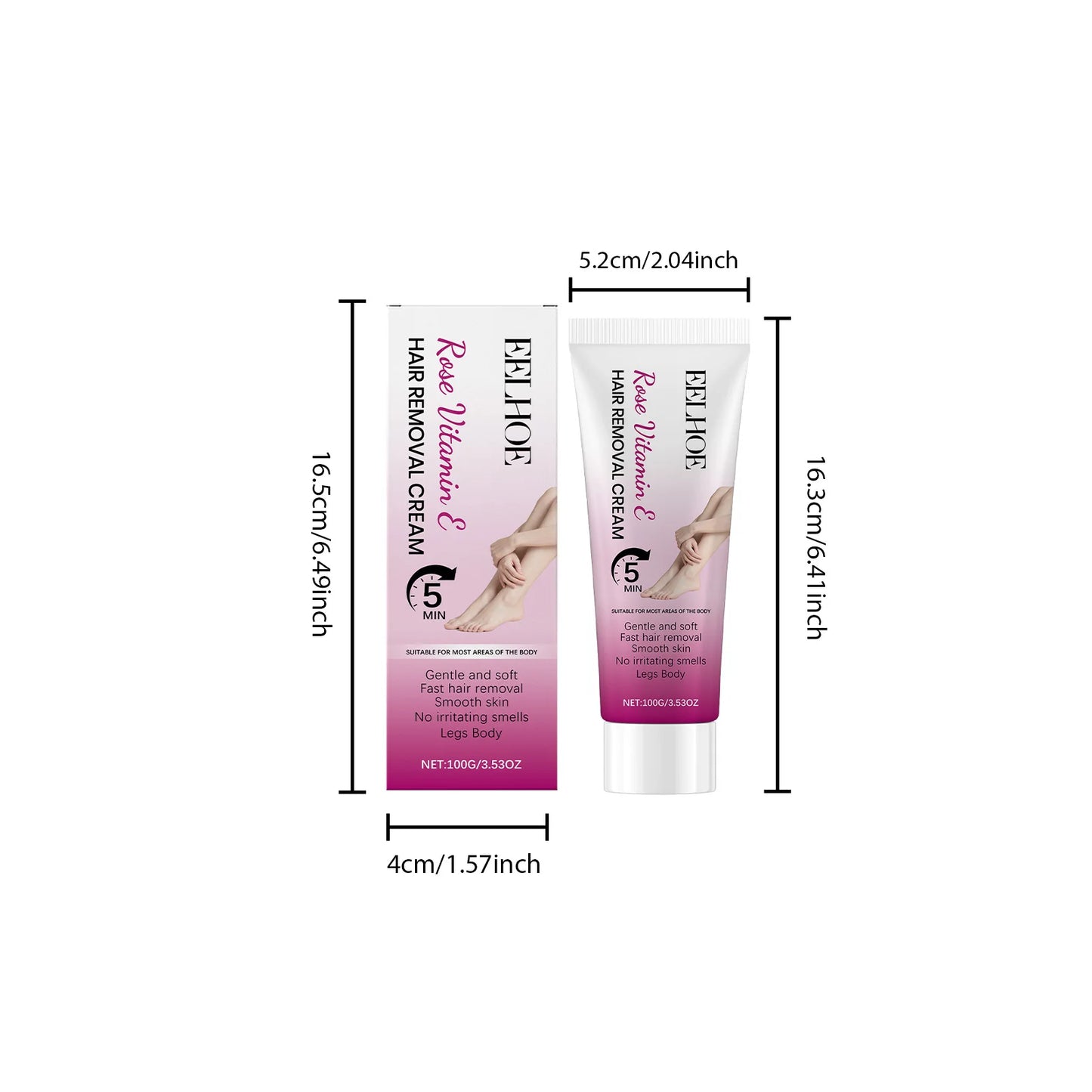Gentle Hair Removal Cream – Painless Depilatory for Men & Women