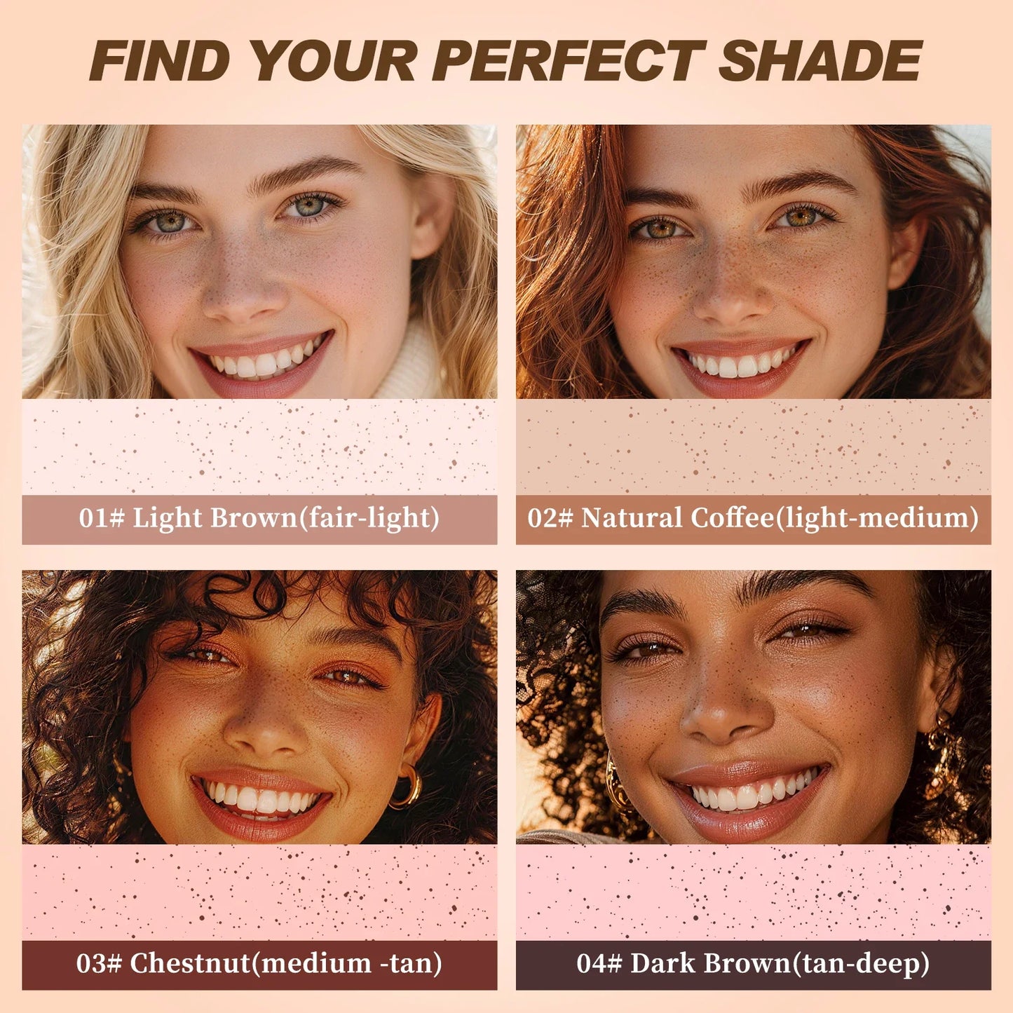 W3W Natural Freckle Stamp Pen – Waterproof & Long-Lasting