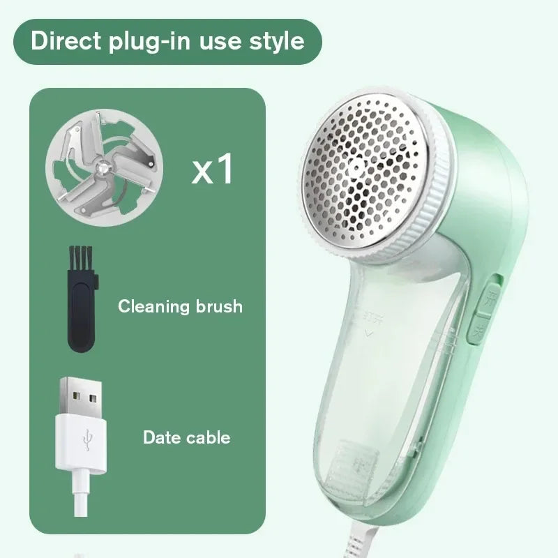 Household Removes Lint From Clothes Clothing Pet Hair Remover Fabric Shaver Take Out of Clothes Cats Hairs Cleaning Home Roller Peaceful Pleasures Health and Wellness Green Headx1