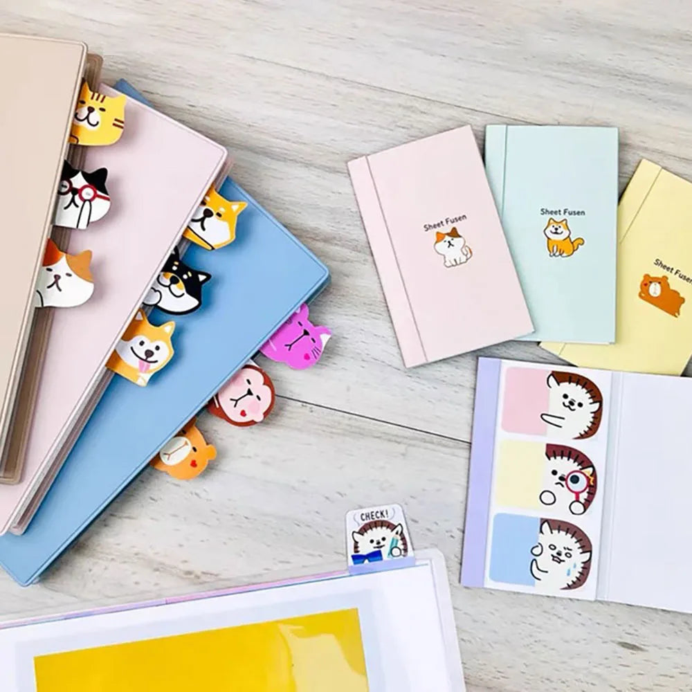 Share Time Index Sticky Convenience Sticker Cute Student Label