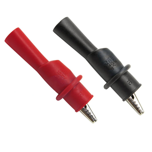 Alligator Test Clips 1000V 10A – 10mm Crocodile Clamps Red & Black Alligator Test Clips Oasis Select