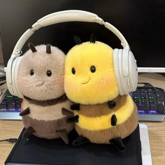Kawaii Bumblebee Ladybug Plush Toy Ultra Soft Stuffed Insect Doll Peaceful Pleasures Health and Wellness