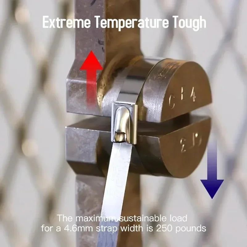 Stainless Steel Cable Ties – Self-Locking Heavy Duty Peaceful Pleasures Health and Wellness