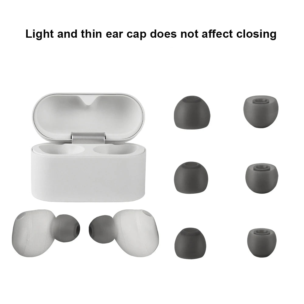 6PCS High-Quality Soft And Comfortable Silicone Ear Tips Fit For So-ny WF-1000XM6 Ear Tips Earcup Sleeve S/M/L In Ear Buds Peaceful Pleasures Health and Wellness