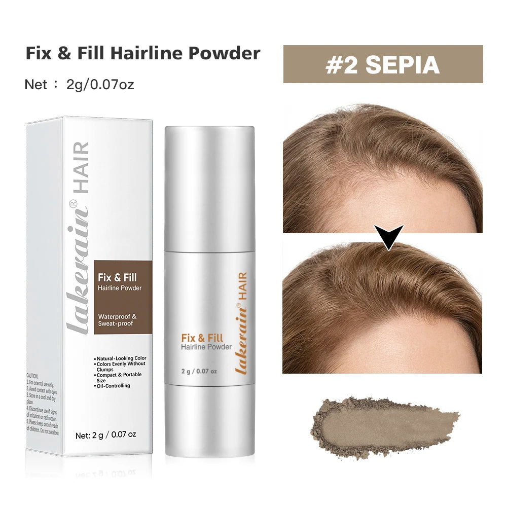 Waterproof Hairline & Root Concealer Pen – Instant Grey Coverage with Easy Blend Powder Stick for Normal Hair Peaceful Pleasures Health and Wellness 2SEPIA