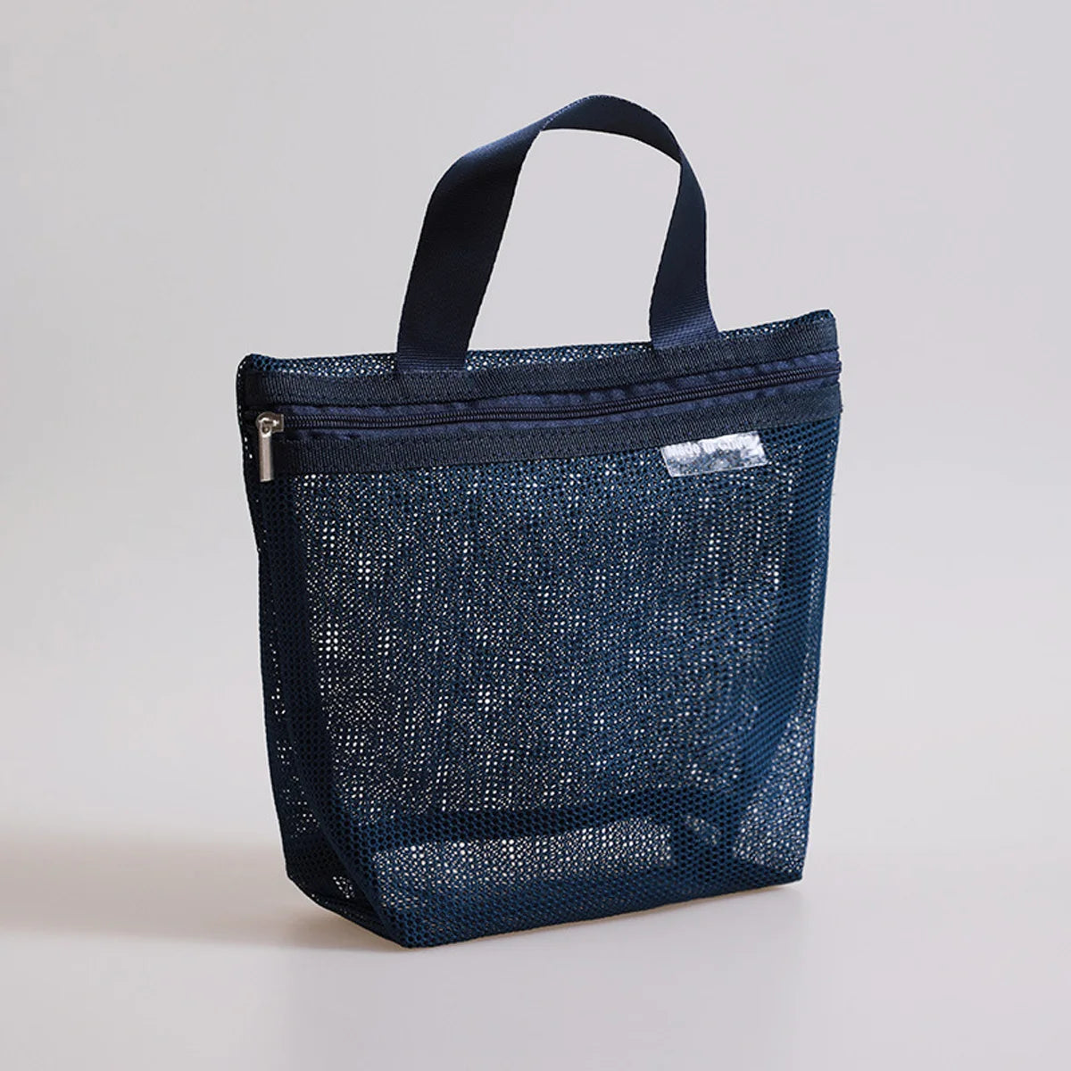  1PCS Travel Portable Mesh Cosmetic Toiletry Tote Bags Skin Care Product Organizer Travel Washing Bath Accessories Bags Peaceful Pleasures Health and Wellness Navy blue