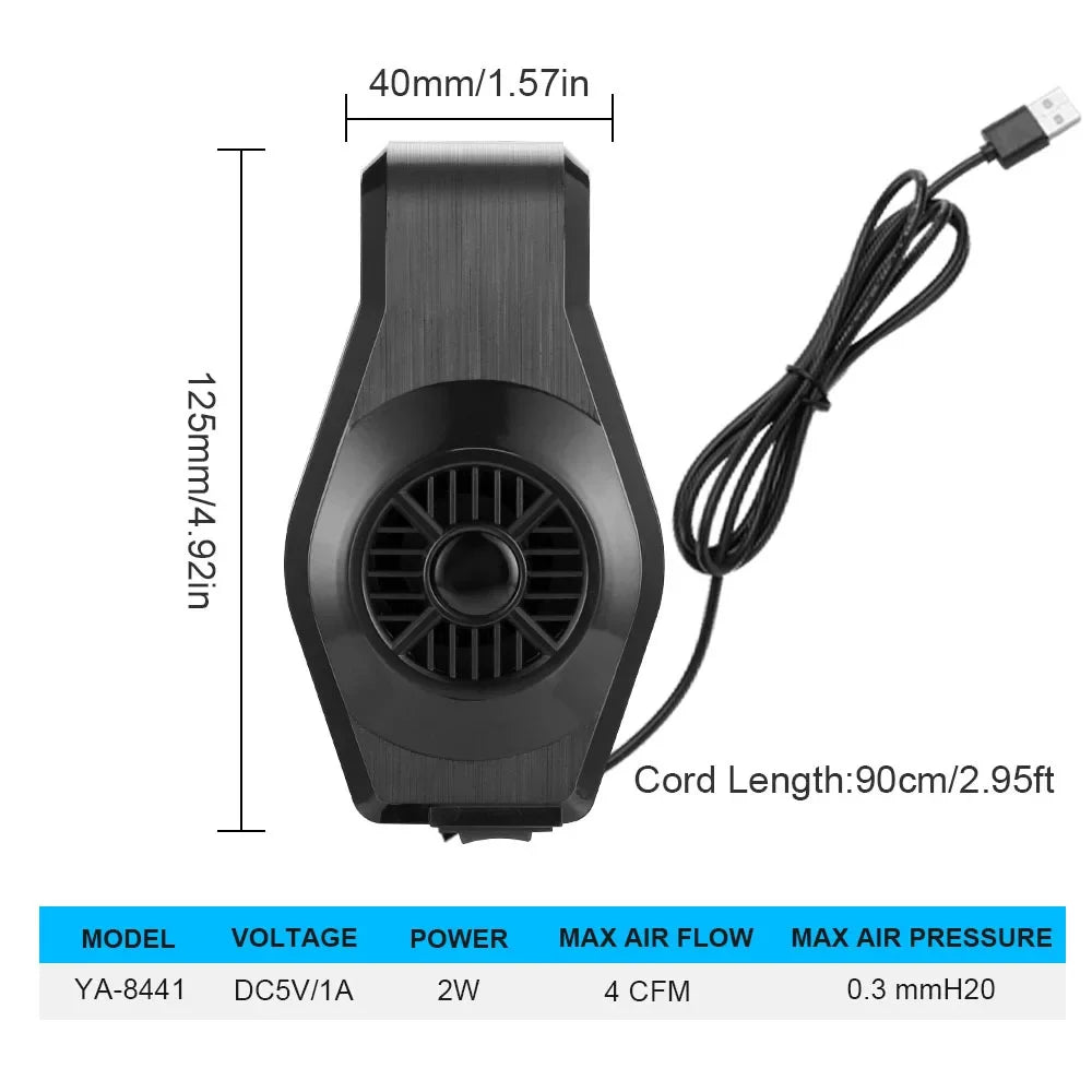 USB Mini Powerful Fish Tank Cooling Fan With Speed Regulation Heat Dissipation For Shrimp Tank Grass Tank Peaceful Pleasures Health and Wellness SKU-01-2W-USB Plug