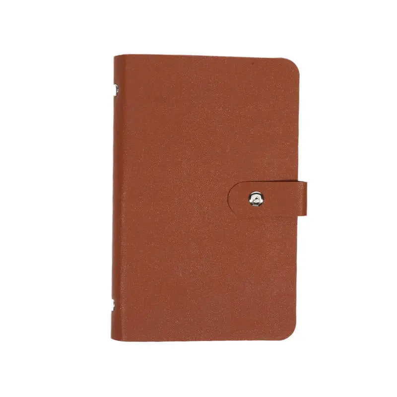 Savings Money Book Banknote Album Money Holder Solid Color Album Cash Collect Book Money Saving Organizer Photocard Holder Peaceful Pleasures Health and Wellness Brown