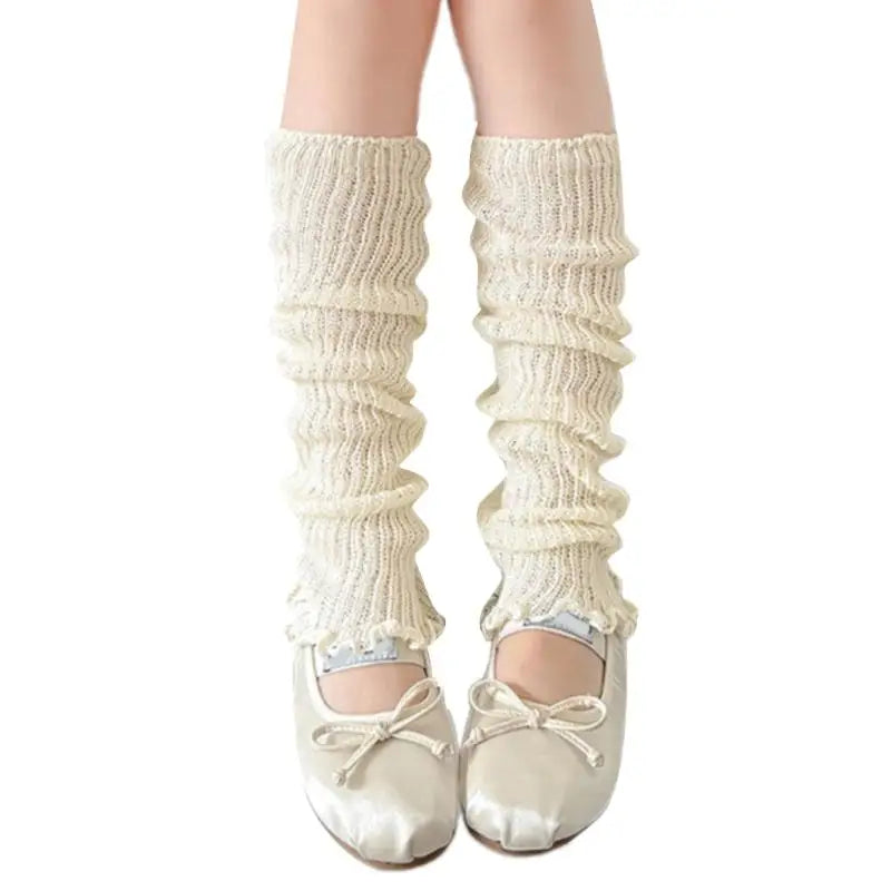 Girls' Ruffled Leg Warmers | Macaron Colors | Kids Ages 3–13
