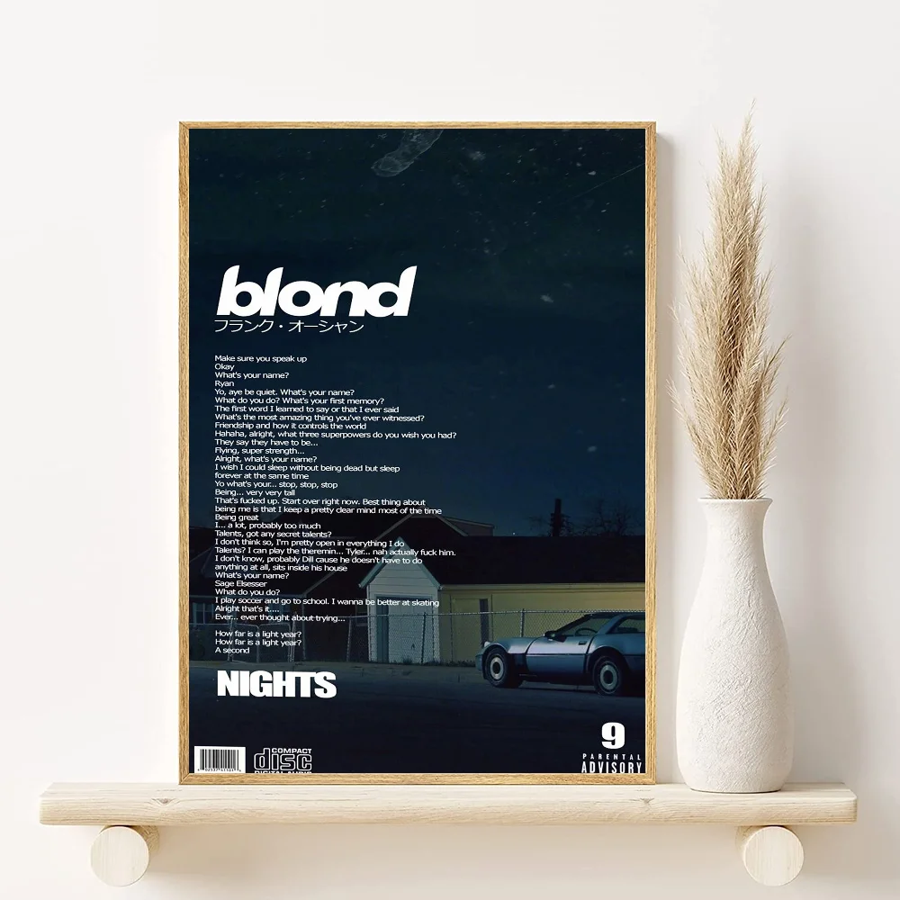 A-Frank_Ocean Poster HD art sticky wall waterproof home living room bedroom bar aesthetic decoration Peaceful Pleasures Health and Wellness z4 15X20cmNoframe