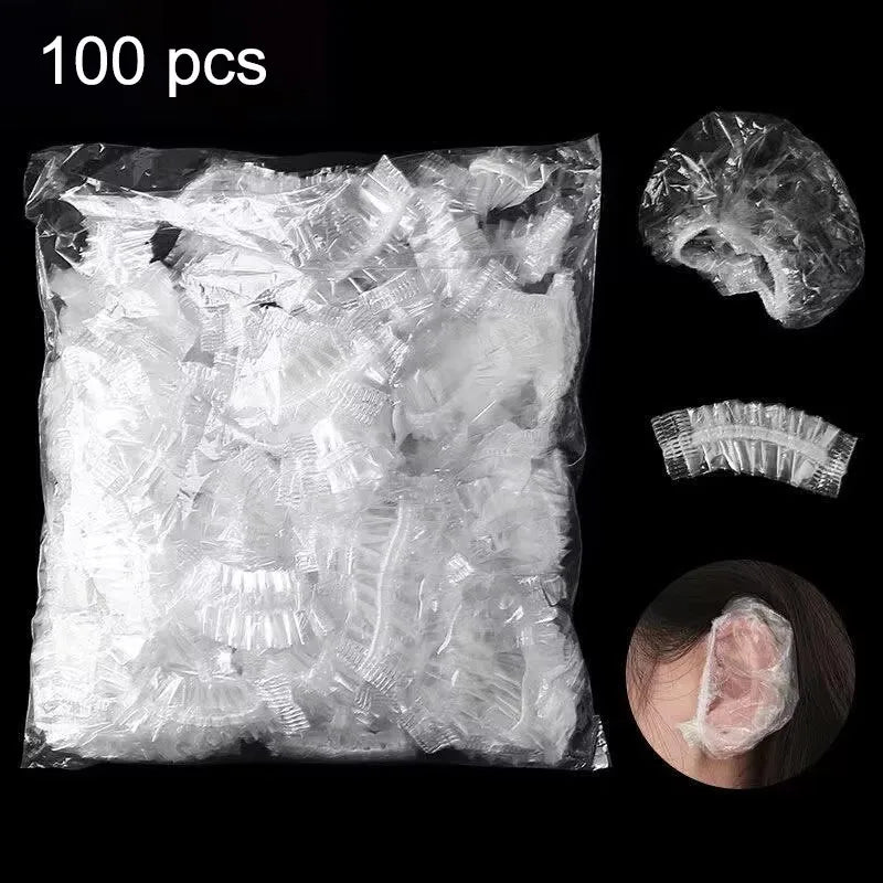 100pcs Disposable Waterproof Ear Covers – Shower & Hair Dye