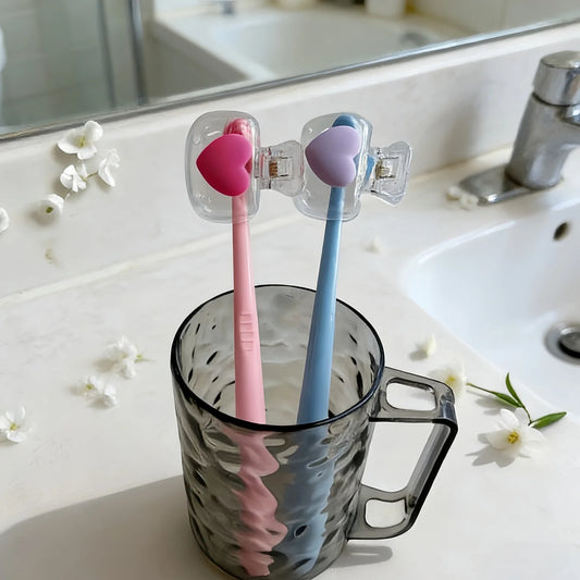 Clip-On Toothbrush Cover Caps | Travel Protector, Manual & Electric Toothbrush Travel Cover Peaceful Pleasures Health and Wellness