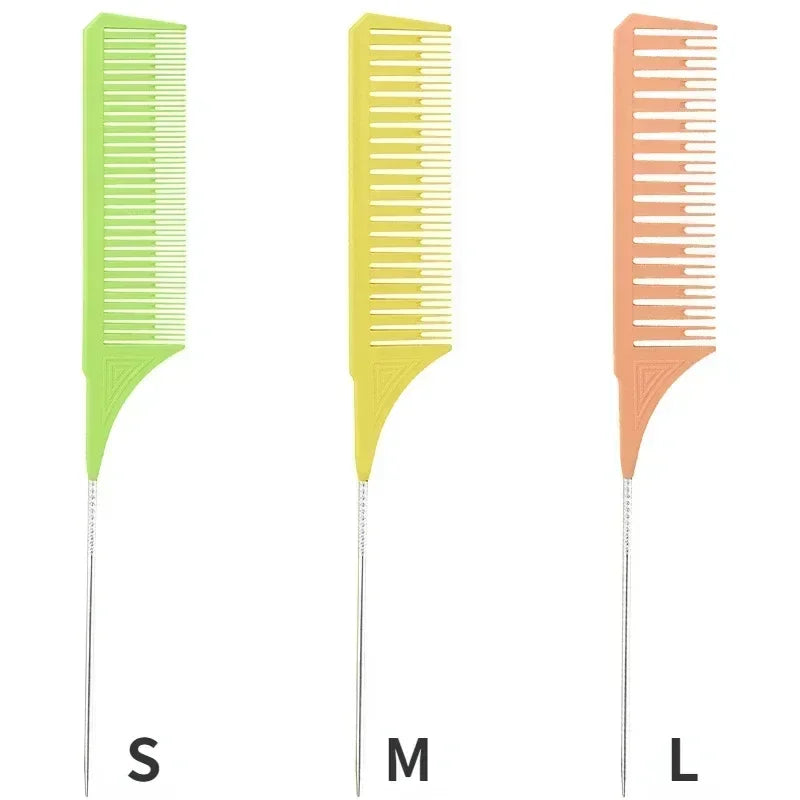 Hair Styling Combs, Tailed Comb Set, Coloring Dyeing Comb, Salon Tool, Sectioning Highlighting Weaving Cutting Comb, 3pcs Peaceful Pleasures Health and Wellness C