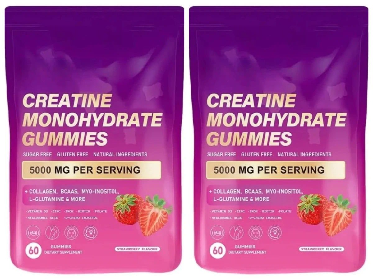 Creatine Monohydrate Gummies w/ Collagen, Biotin & Vitamin D3