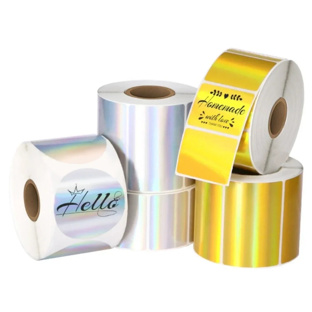230pcs Thermal Laser Labels 40x30mm | Waterproof Self-Adhesive Roll