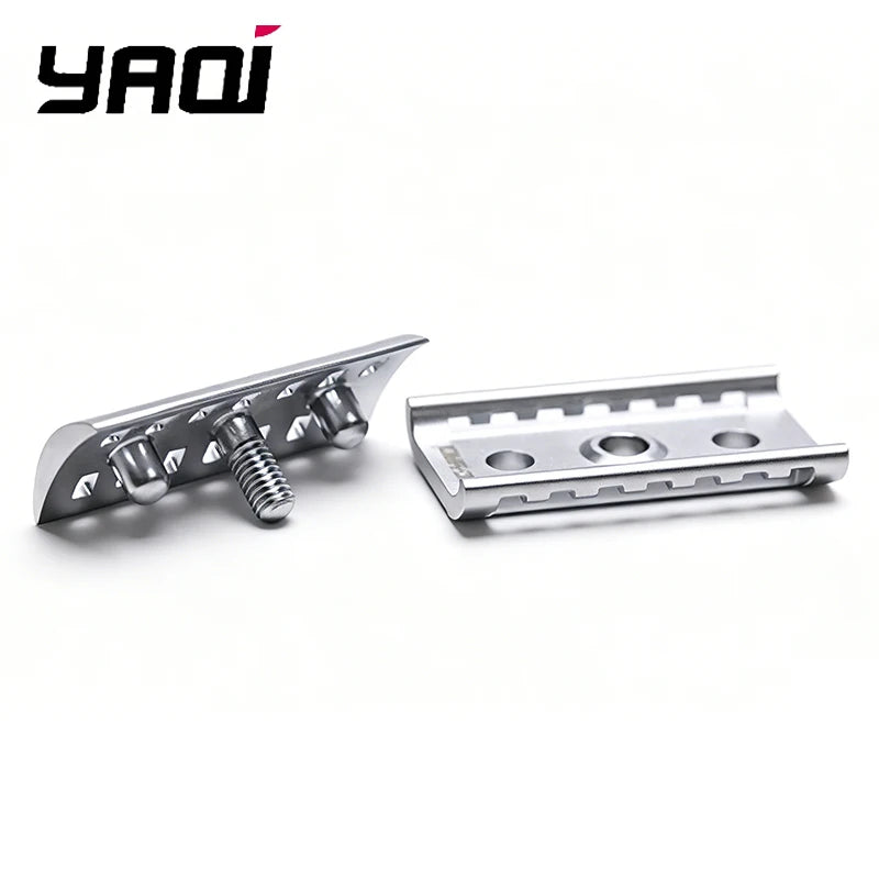 2026 Yaqi Matte Chrome Color KNIGHT-HELMET Safety Razor Head for Mens Shaving Razors Peaceful Pleasures Health and Wellness