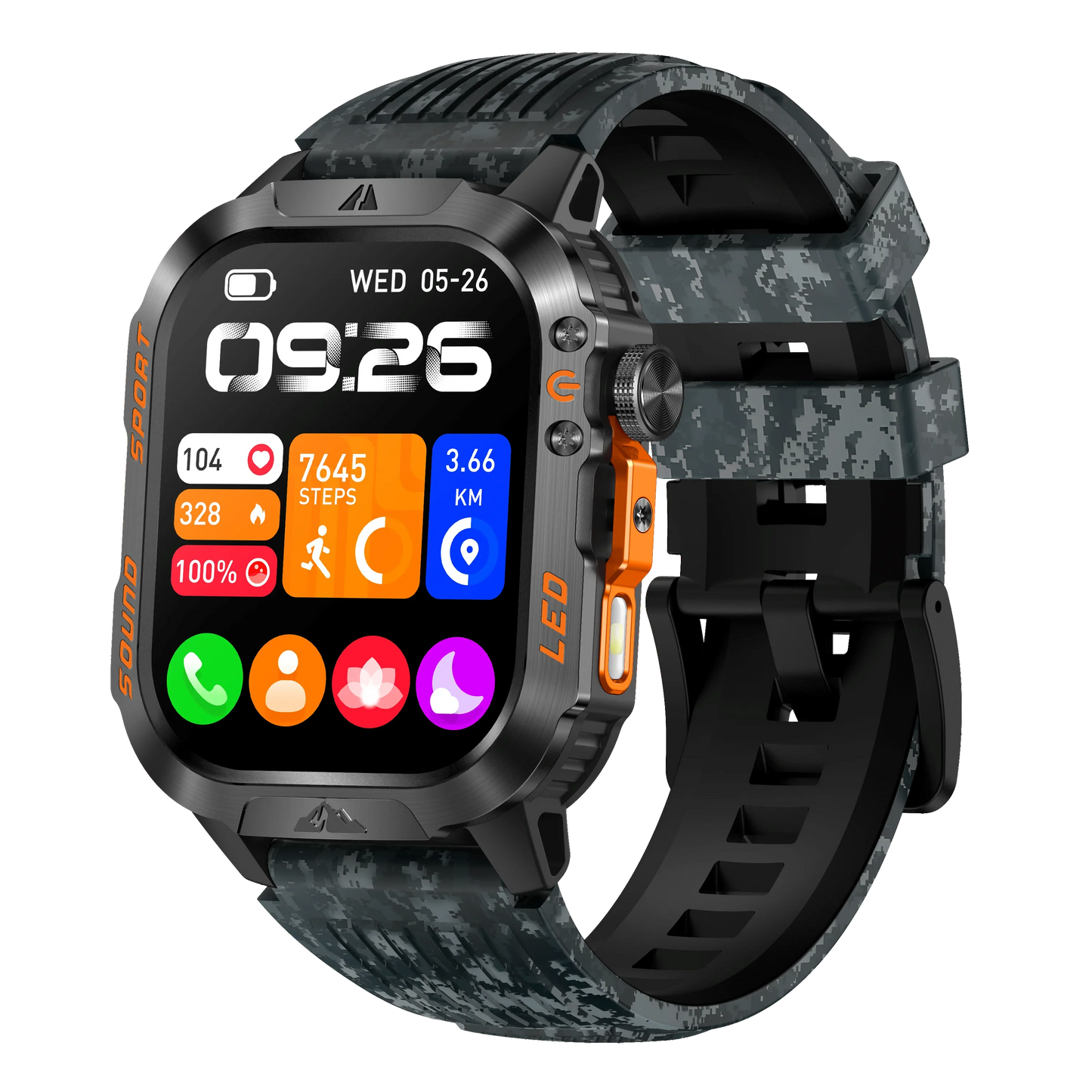 MINGCC Smartwatch – Wireless Calling, Heart Rate & Fitness